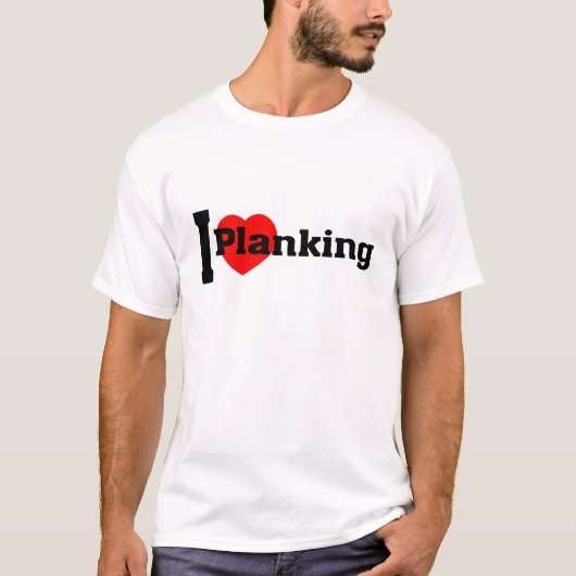 I (ハートの) Planking Tシャツ (正面)