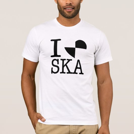 I 「ハートの」SkaのTシャツ Tシャツ (正面)