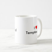 I (ハートの) temptown コーヒーマグカップ (正面右)