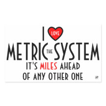 I -ハート記号 – メートル法（プラスジョーク）