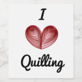 I(ハート)お酒ボトルラベル(セット6) ワインラベル (シングルラベル)