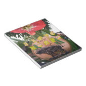 I (ハート)ケニアバッファローパッチ/プリント ノートパッド (アングル)