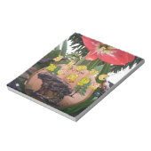 I (ハート)ケニアバッファローパッチ/プリント ノートパッド (回転)