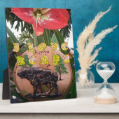 I (ハート)ケニアバッファローパッチ/プリント フォトプラーク (側面)