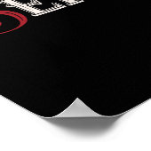 I "ハート"セイタンおもしろいビーガンデザインポスター ポスター (角)