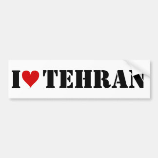 I [ハート]テヘラン バンパーステッカー