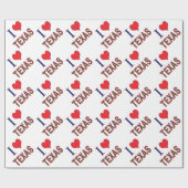 I (ハート)ラブテキサス州ブルーボンネット ラッピングペーパー (フラット)