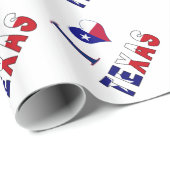 I(ハート)ラブテキサス州国旗 ラッピングペーパー (ロールコーナー)