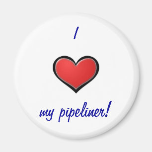 I (ハート)私のpipeliner マグネット