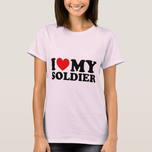 I "ハート"私のSolier Tシャツ (正面)