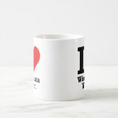 I (ハート)賢いラテンアメリカ系女性の女性 コーヒーマグカップ (中央)