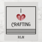 I (ハート)飲料ボトルラベルの変更 ワインラベル (シングルラベル)