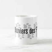 I (ハート) Bouviers des Flandres コーヒーマグカップ (中央)