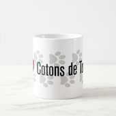 I (ハート) Cotons de Tulears コーヒーマグカップ (中央)