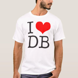 I (ハート) DBの軽いTシャツ Tシャツ