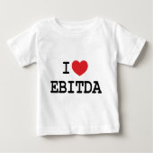 I (ハート) EBITDA ベビーTシャツ (正面)