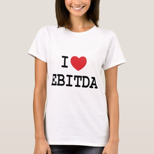 I (ハート) EBITDA Tシャツ (正面)