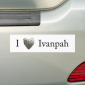 I [ハート] Ivanpah バンパーステッカー (車上)