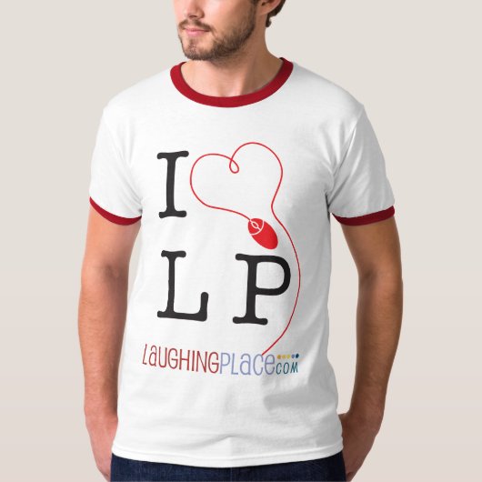 I (ハート) LPの前部デザイン Tシャツ (正面)