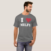 I "ハート" MILFS Tシャツ (正面フル)