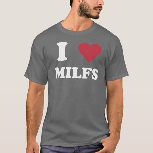 I "ハート" MILFS Tシャツ (正面)