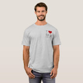 - I "ハート" N.E.D. Cancer概要 Tシャツ (正面フル)
