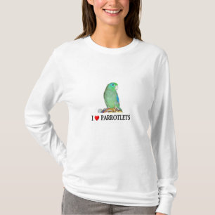 I "ハート" Parrotlets Tシャツ