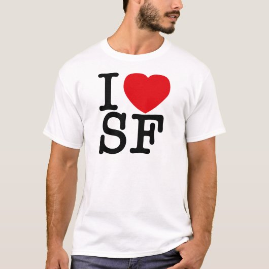 I 「ハート」SF Tシャツ (正面)