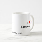 I (ハート) Temptown コーヒーマグカップ (正面右)