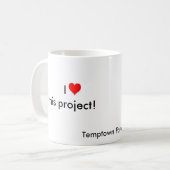 I (ハート) Temptown コーヒーマグカップ (正面左)