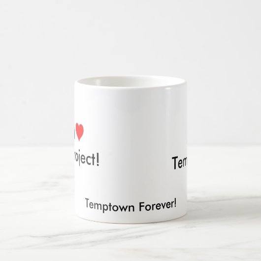 I (ハート) Temptown コーヒーマグカップ (中央)