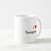 I (ハート) Temptown コーヒーマグカップ (正面右)
