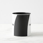 I (ハート) UNICODEのマグ(Black&White) マグカップ (中央)