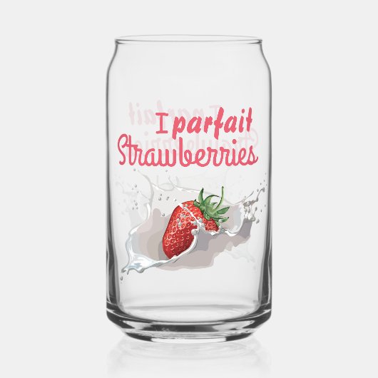 I "パフェ"イチゴ ガラス缶 (裏面)