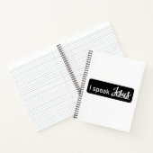 I パーソナライズされた Jesus話 Black & White on White ノートブック (内部)