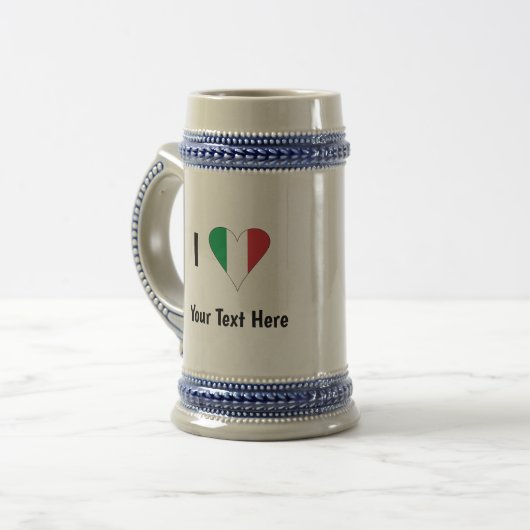 I (フラグイタリアンハート愛)テキスト ビールジョッキ (正面左)