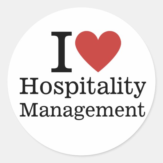 I❤️ホスピタリティ管理 ラウンドシール (正面)