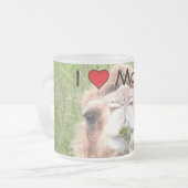 I ♥モナ! フロストグラスマグカップ (正面左)