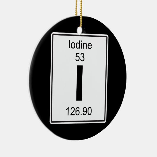 I -ヨウ素 セラミックオーナメント (右)