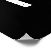 I – ロンおもしろいランニングアイアンプンダークBG ポスター (角)