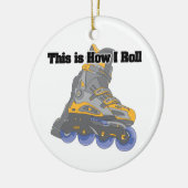 I(ローラーブ転がレード/インラインスケート) セラミックオーナメント (左)