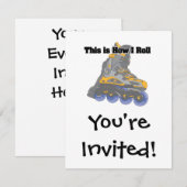 I(ローラーブ転がレード/インラインスケート) 招待状 (正面/裏面)