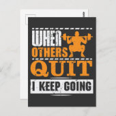 I 保 Going – ジミやる気を起こさせるングアスリート ポストカード (正面/裏面)