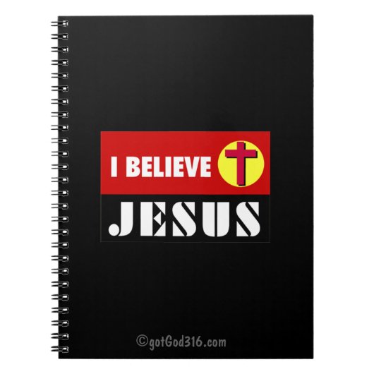 I 信じ Jesus gotGod316.com ノートブック (正面)