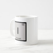 I - 内向的な人のための周期表記号 コーヒーマグカップ (正面左)