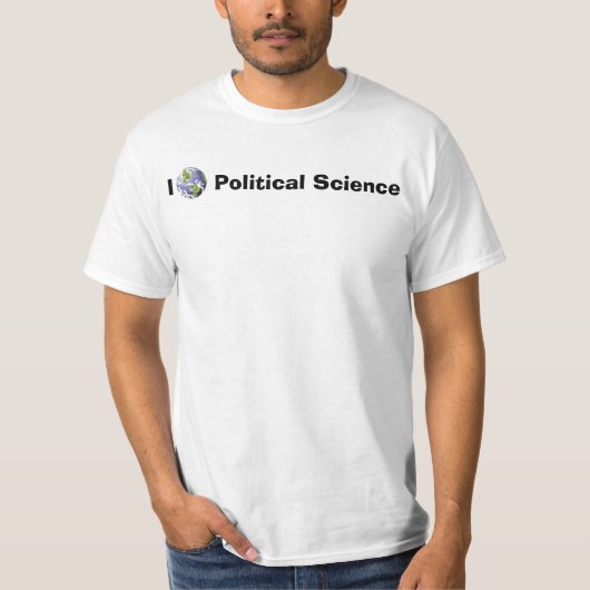 I [地球]政治学 Tシャツ (正面)