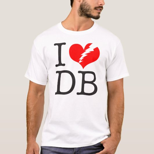 I(壊れたハート) DBライトTシャツ Tシャツ (正面)