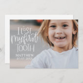 I 失った First Toothフォトカパーソナライズされたード シーズンカード (正面/裏面)