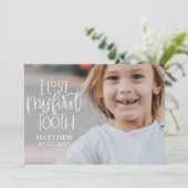 I 失った First Toothフォトカパーソナライズされたード シーズンカード (スタンド正面)