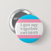 I 得ワクチンCovid-19 カスタム Color Trans 缶バッジ (正面&裏面)